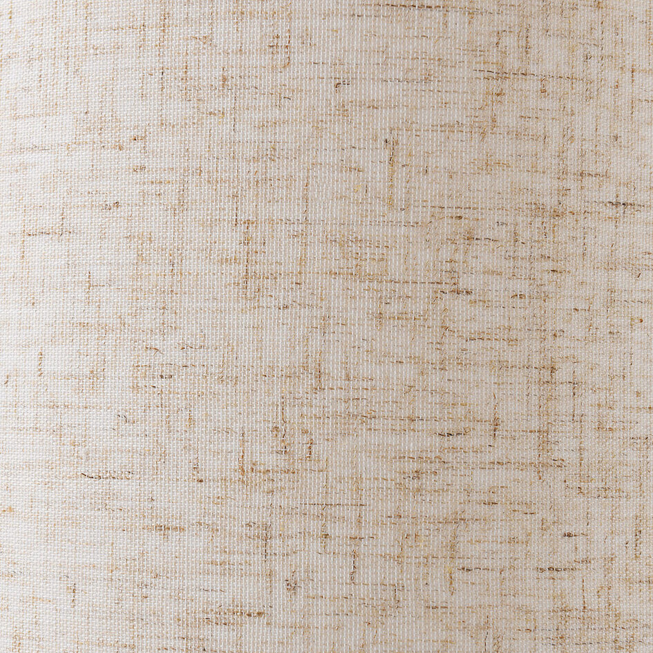 Vloerlamp Haku met stoffen kap - hout en crème