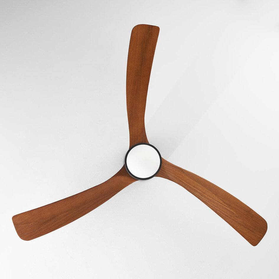 Plafondventilator Rani met eikenhouten bladen incl. LED