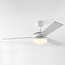Plafondventilator Jinx incl. LED en omkeerbare bladen in wit en lichtbruin