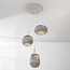Design hanglamp van karton Zensa, 3-lichts - wit