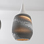 Moderne hanglamp van karton Folia, 3-lichts - wit