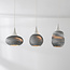 Moderne hanglamp van karton Folia, 3-lichts - wit