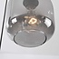 Hanglamp Rustique 3-lichts met smoke glas