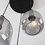 Hanglamp Rustique 3-lichts met smoke glas