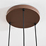 Hanglamp Dijon 3-lichts in bruin met ombre-effect