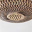 Boho chic plafondlamp Marui van handgevlochten bamboe