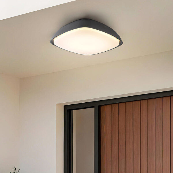 Design buitenplafondlamp Bodi - antraciet met geïntegreerde LED
