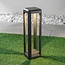 Design staande buitenlamp Cobalt - antraciet met geïntegreerde LED