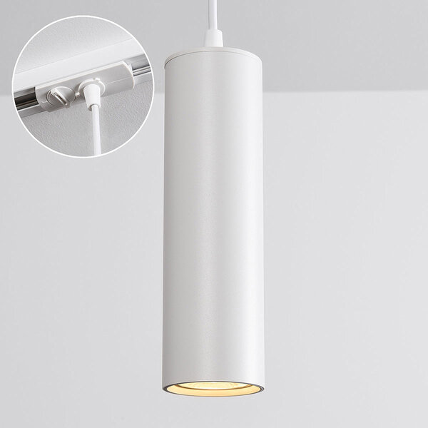 1-fase rail tube hanglamp Simon - wit