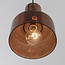2-lichts hanglamp Talph - bruin glas