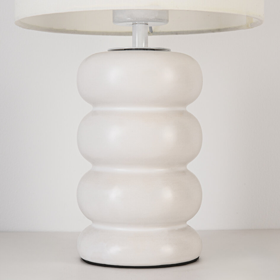 Keramieke tafellamp Sofara - wit