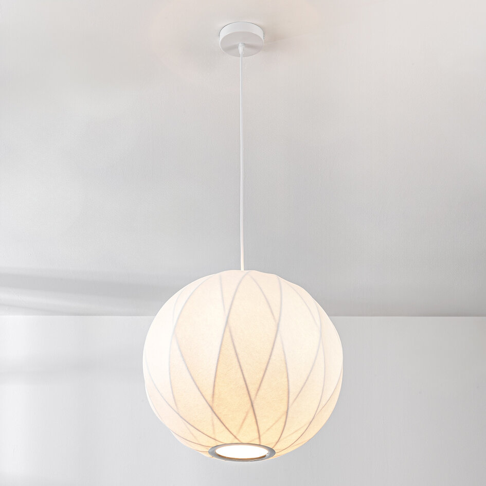Minimalistische hanglamp in zijde-look - Seda