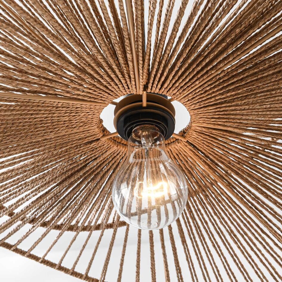 Moderne boho-chic hanglamp Janah - bruin