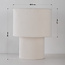 Beige velvet tafellamp - Tavolo