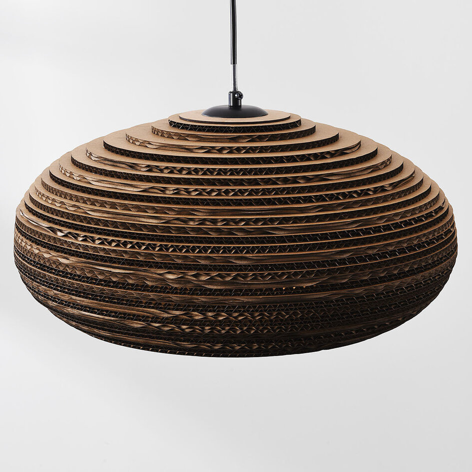 1-lichts hanglamp van karton - Haze
