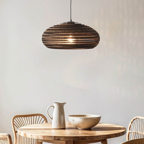 1-lichts hanglamp van karton - Haze