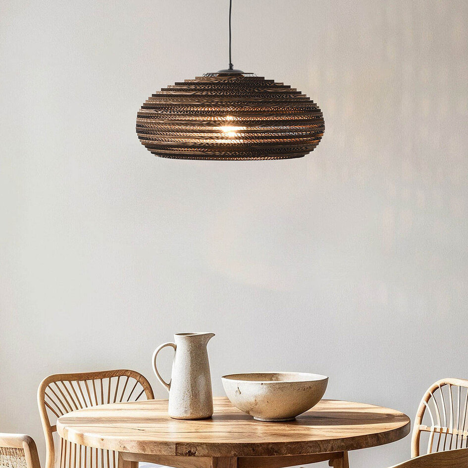 1-lichts hanglamp van karton - Haze