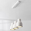 Wabi Sabi hanglamp Hikari met wit steeneffect, 3-lichts
