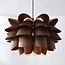 Moderne hanglamp Mucai met donkere houttint