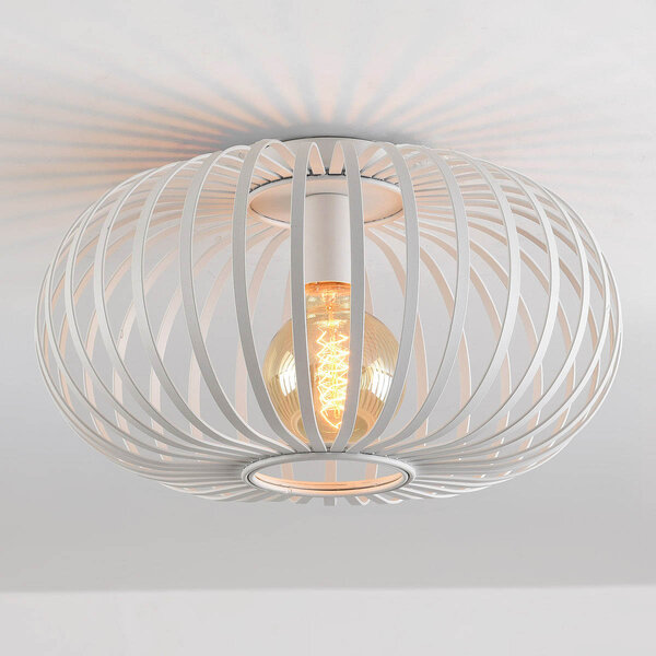 1-lichts plafondlamp Fiore - wit