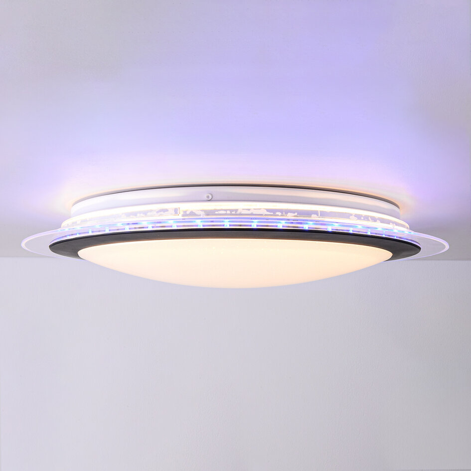 Plafondlamp Maisy met RGBW functie, afstandsbediening en geheugenfunctie