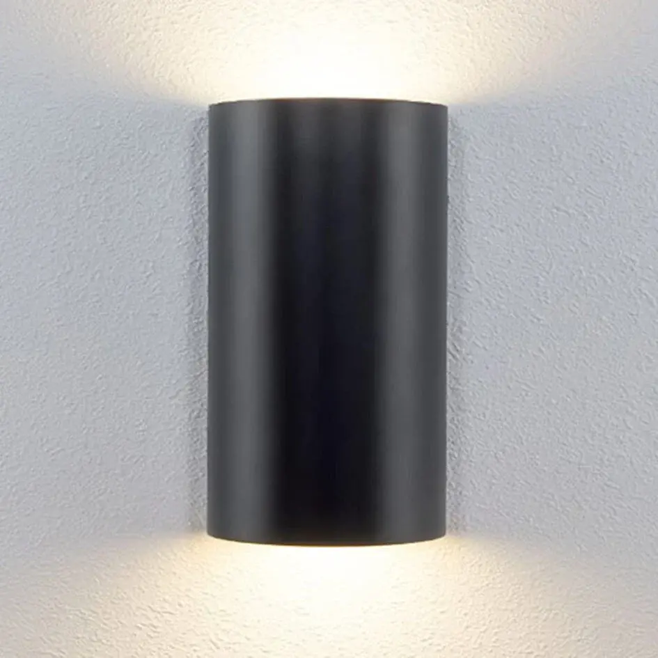 2-lichts badkamerwandlamp Lila in zwart