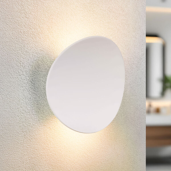 Witte design wandlamp voor badkamer - Ozzy