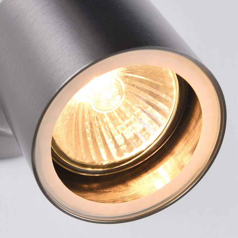 RVS wandspot voor badkamer Lola, 1-lichts