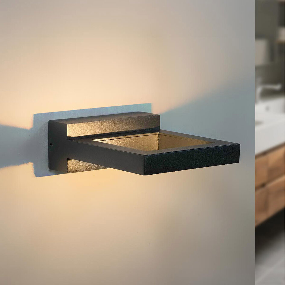 Design wandlamp voor badkamer Vince - zwart