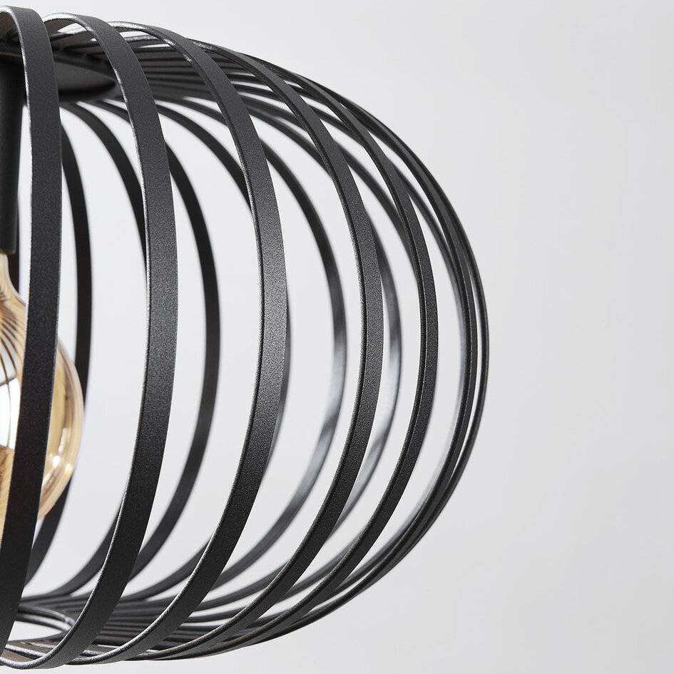 1-lichts hanglamp Sole - zwart