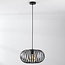 1-lichts hanglamp Sole - zwart