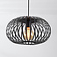 1-lichts hanglamp Sole - zwart