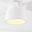 Compacte witte plafondventilator incl. LED en afstandsbediening - Vejas