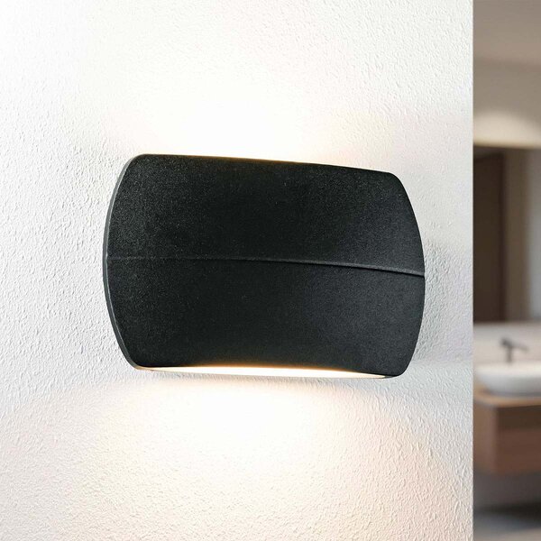 Moderne up down wandlamp voor badkamer Ruby - zwart