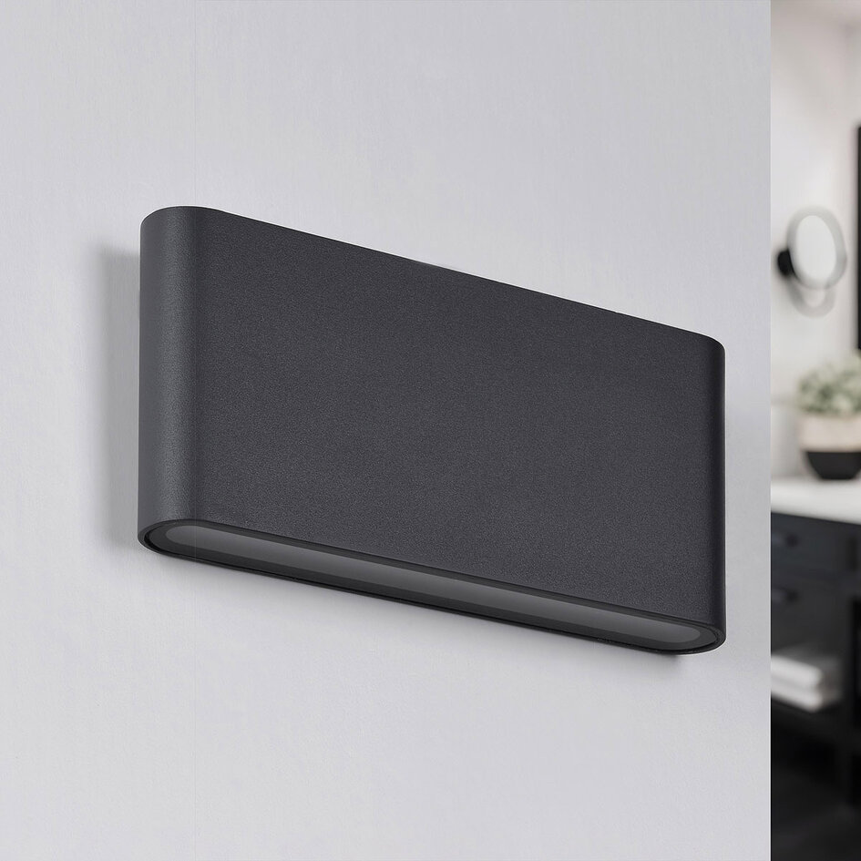 Design badkamer wandlamp Tommy - antraciet