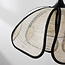 Design plafondlamp Yama - linnen met zwarte afwerking