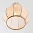 Japandi hanglamp Senji  – 5-lichts zandtaupe met linnen kappen