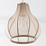 5-lichts hanglamp Senji van stof - zandtaupe