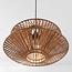Boho hanglamp Takea van gevlochten touw - bruin
