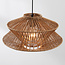 Boho hanglamp Takea van gevlochten touw - bruin
