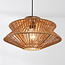 Boho hanglamp Takea van gevlochten touw - bruin