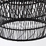 Hanglamp Hinra van rotan - zwart