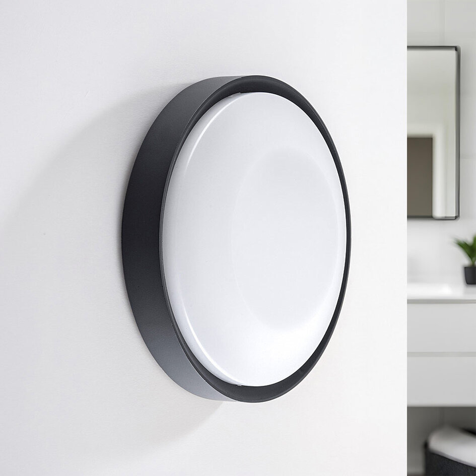 Dimbare badkamer wandlamp Buz - antraciet