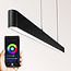 Slimme minimalistische hanglamp Andre met Wifi - Zwart