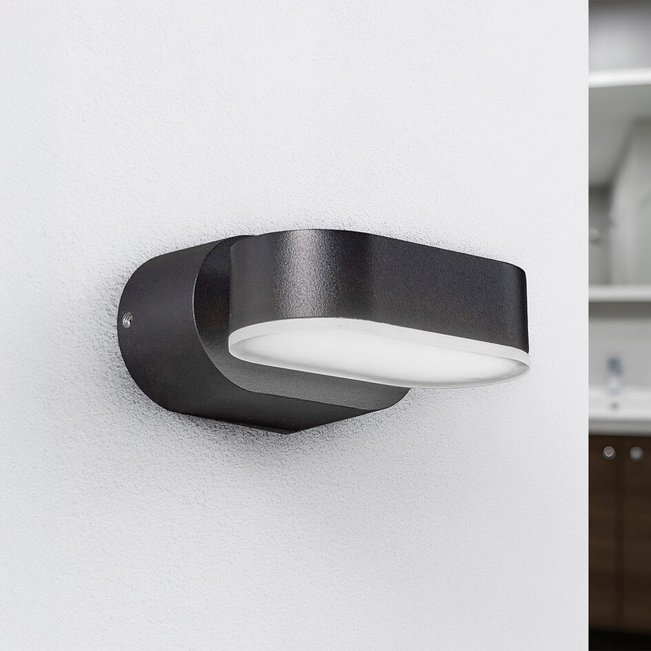 Draaibare badkamerlamp Isabelle - zwart