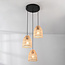 3-lichts rotan hanglamp - Ayla