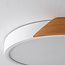 3-staps dimbare plafondlamp Jano - rond met houten detail
