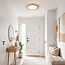 Plafondlamp 3-staps dimbaar met houten rand - Camille