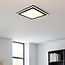 Vierkante plafondlamp Noella met twee lichtpunten, 3-staps dimbaar