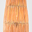 Vloerlamp Plecta – handgemaakte raffia lamp met zwarte frame 103 cm